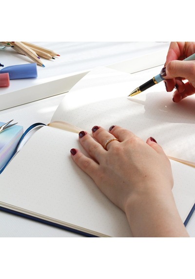 A5 Bullet Journal Noktalı Defter 140 Gr. 80 Yaprak Midnight