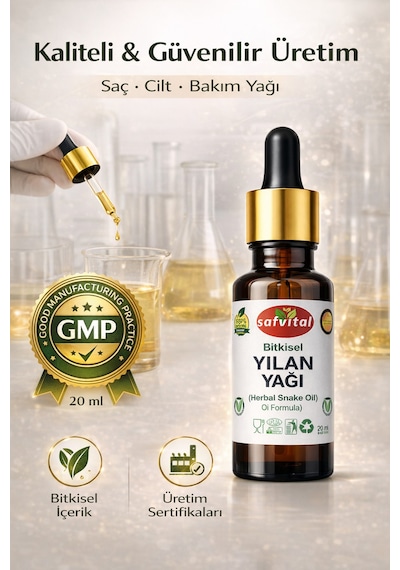 Safvital Yılan Yağı Essential Aromatic 20 Ml - Saç Dökülme Karşıtı Bakım Formülü Snake Oıl 20ml