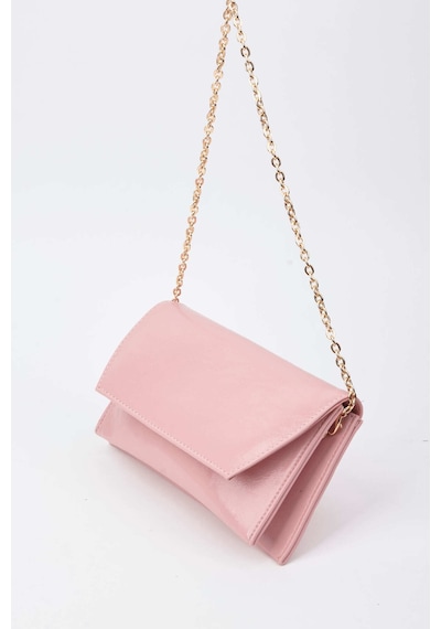 Vivaq Kadın Pudra Zarf Tasarım 2 Bölmeli Mini Zincir Askılı Çıt Çıt Kapama Clutch Ve El Çantası