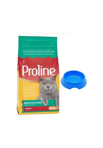 Proline Tavuklu Yetişkin Kedi Maması 1200 G + Küçük Mama Kabı