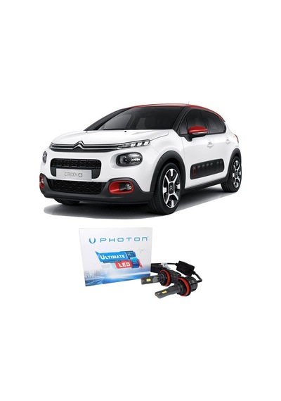 Citroen C3 Led Xenon Uzun Far Ampulü H7 Ultimate Yeni Seri Beyaz 2016+