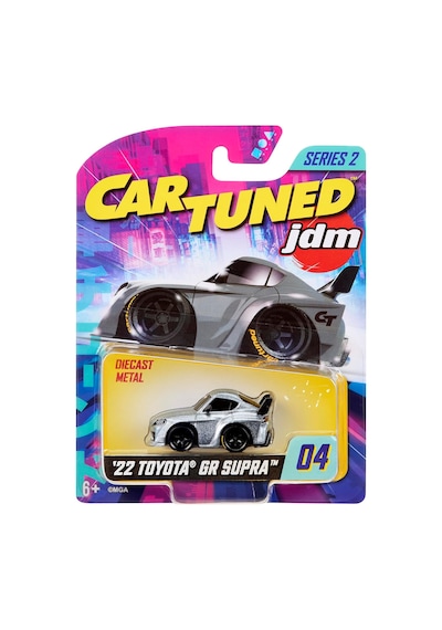 Cartuned Jdm Seri 2 2022 Gr Supra, Gri, Metal Gövde, Biriktirilebilir Oyuncak Araba