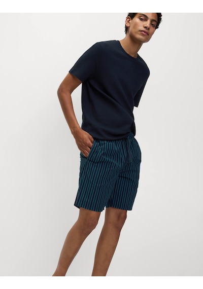 Marks & Spencer Pamuklu Kısa Kollu Pijama Takımı T07000096 Lacivert