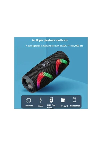 Charge5 Bluetooth Speaker Şarjlı Taşınabilir Kablosuz Hoparlör Sd Kart Usb Aux Fm Radyo