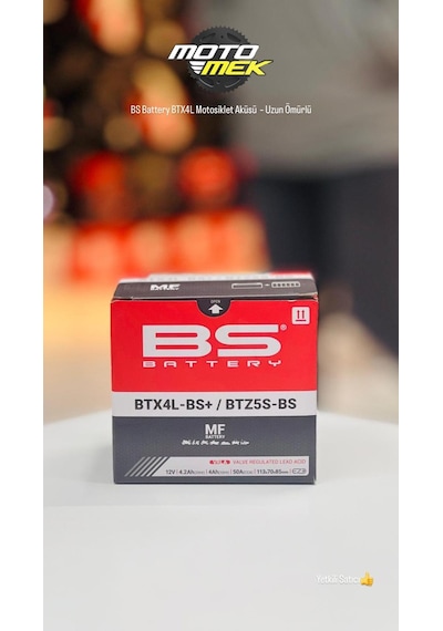 Honda Monkey 125 Today Bs Battery Btx4l-bs+/btz5s-bs Motosiklet Aküsü Ytx4l