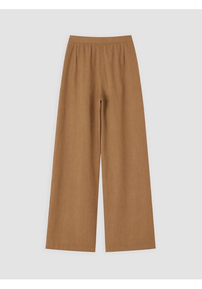 Lcw Modest Bej Regular Fit Kadın Pileli Kumaş Pantolon