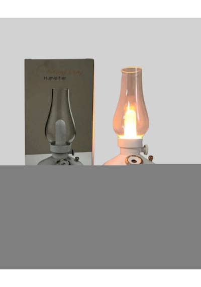 Hubrendy Tekno 280 Ml Tanklı Retro Gaz Lambası Difüzör Usb Şarjlı Hava Nemlendirici