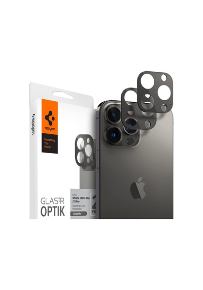 13 Pro Max / 13 Pro İle Uyumlu Kamera Lens Camı Koruyucu Glas.tr Optik 2 Adet Graphite - Agl04035 50 x 22