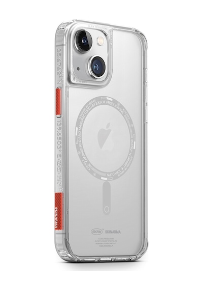 Apple Uyumlu iPhone 14 Kılıf Skinarma Şeffaf Airbag Tasarımlı Magsafe Şarj Özellikli Saido Kapak