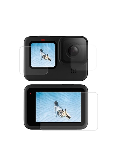 GoPro Hero12 Black Hero11 Hero10 / Hero9 İçin Temperli Kırılmaz Cam Filmi Ekran