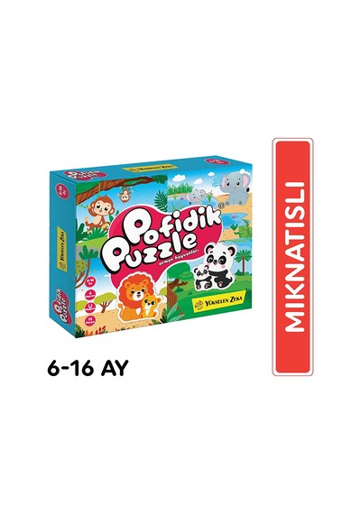 6-16 Ay İlk Pofidik Magnet Puzzle - Orman Hayvanları 3 Adet