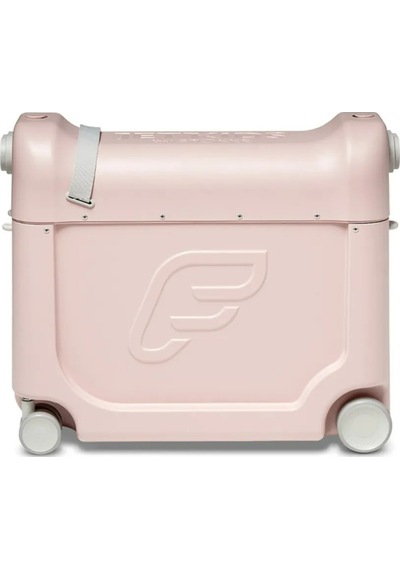 Stokke Jetkids Bedbox, Uçak Koltuklarına Uyumlu Binilebilir Çocuk Valizi Pembe