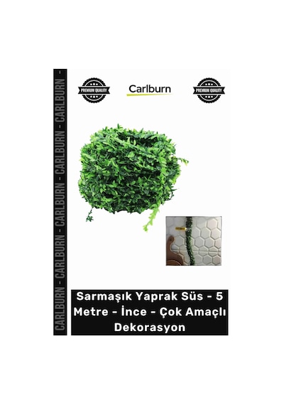 Özel Üretim Dekoratif Boru Gizleme Sarmaşık Yaprak Süs 5 Metre İnce Çok Amaçlı Dekorasyon Diğer