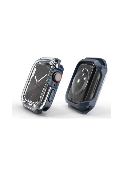 Apple Uyumlu  Watch 40 MM Sert Pc Ekran Koruyucu + Silikon Kasa Koruyucu