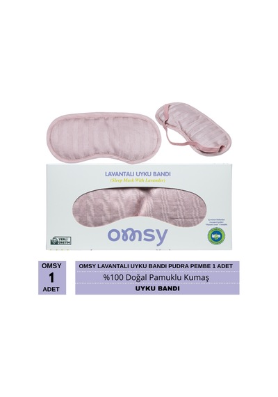 Omsy Lavantalı Uyku Bandı Pudra Pembe 1 Adet