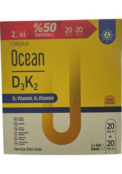 Ocean D3k2 Damla 20+20 Ml - İkincisi %50 İndirimli 850081345046