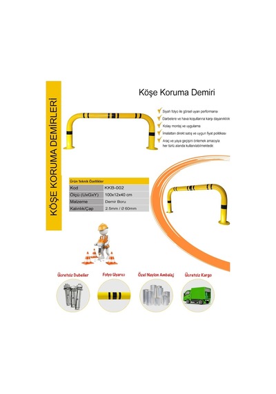 Otopark Bariyeri Kolon Köşe Koruma Bariyeri Duvar Kolon Koruyucu (328677044)