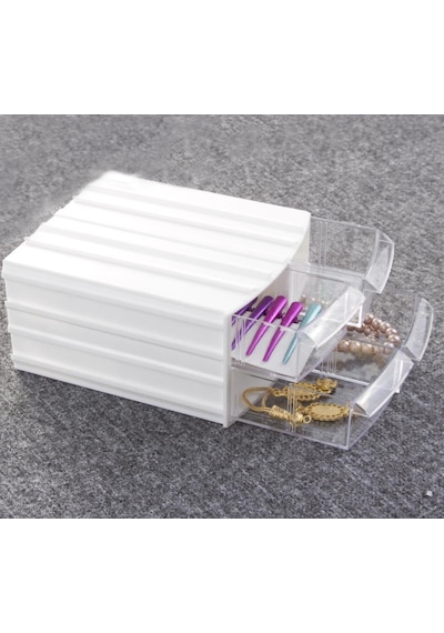 Çekmeceli organizer 4 kutu 16 böüm Dremel Gravür boncuk mücevher