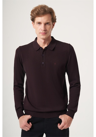 İmza Mor Polo Yaka Uzun Kol Örme Comfort Fit Pamuklu Kazak 1012265007 Açık Mor İmza Mor Polo Yaka Uzun Kol Örme Comfort Fit Pamuklu Kazak 1012265007 Açık Mor