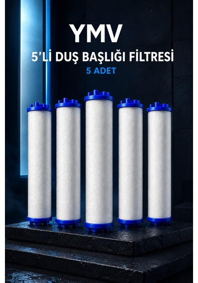 Ymv 5 Adet Duş Başlığı Yedek Filtresi Kireç Pas Tortu İçin Filtreli Duş Başlığı Filtresi Beyaz