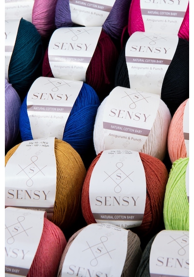 Premium Amigurumi Ipi Punch Panç Baby Soft Cotton 50 Gr Örgü Ip Saks Mavisi
