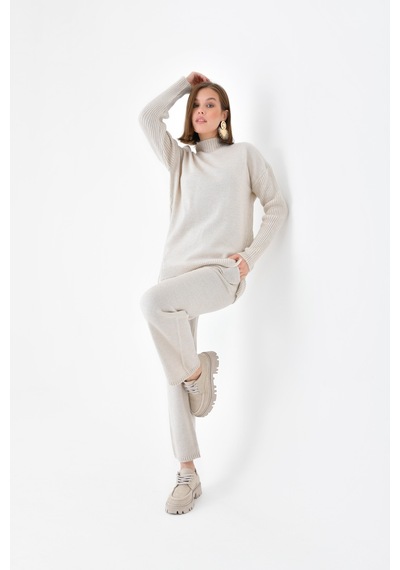 Ftz Women Saç Örgülü İkili Takım Beige 20618-beige Bej