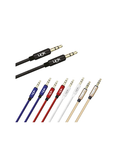 Linktech A577 Aux Kablo Örgü 3.5Mm 1Mt (551660694)