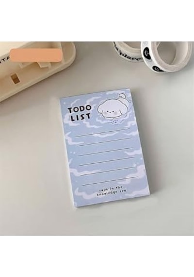 To Do List Ayıcık Temalı Renkli Not Seti