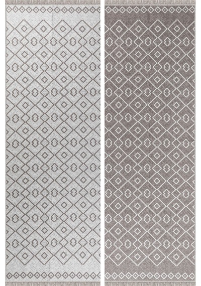 Arya Vl Çift Taraflı,katlanabilir,yıkanabilir,yüksek Kalite Pamuk Salon,oturma Odası,balkon Kilim Krem-bej 3