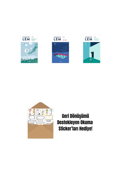 Gelecekbilim Kongresi Sl7 + Kör Talih Sl6 + Dönüşüm Hastanesi Sl4 + Okuma Sticker'ları