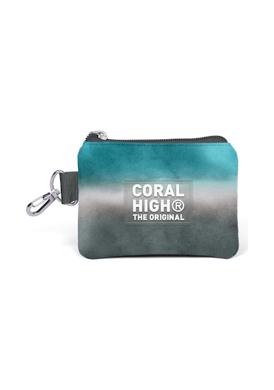 Coral High Kids Turkuaz Gri Batik Bozuk Para Çantası 21897 Turkuaz - Gri