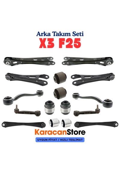 Bmw X3 Serisi F25 Kasa Arka Salıncak Alt Takım Seti -