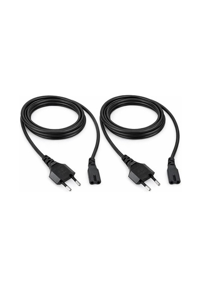 2 Adet - Sony Ps4 Ps5 Ps3 Ps2 Xbox One S X Uyumlu Power Güç Elektrik Kablosu - 1.5 Metre