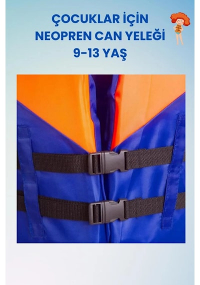 S Beden 4-8 Yaş Mavi Çocuk Can Yeleği Neopren Sünger Yüzme Yeleği Çocuklar İçin Yüzdürme Yelek,Can