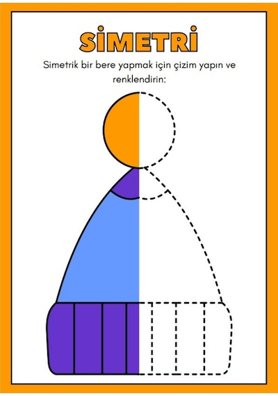 Çocuklar İçin Simetri Eğitim Kitabı Simetri Öğreten Kitap