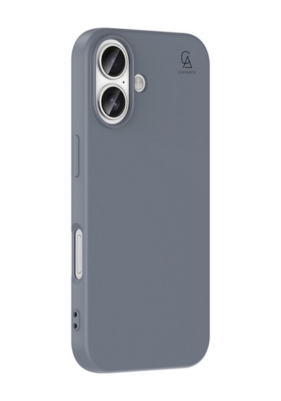Apple Uyumlu iPhone 17 Içi Kadife Lansman Kılıf Ve Seramik Tam Kaplayan Cam Ekran Koruyucu Gri