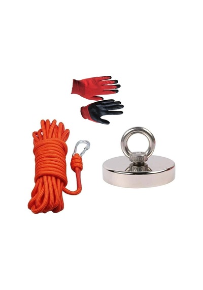 Magnet Fishing 80Mm , Halatlı Güçlü Neodyum Balıkçılığı Seti