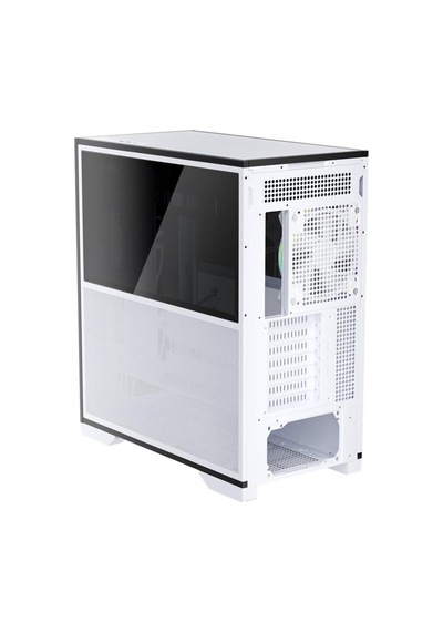 If8 Btf Beyaz Argb 4x12cm Fan Ters Çevirilebilir Temperli Cam Mesh Paneller Usb 3.0 E-atx