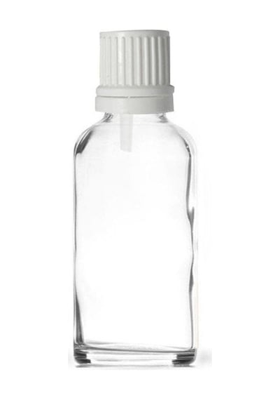 Şeffaf Cam Şişe 10 Ml İçten Damlalıklı Kapak 18 Mm 2964 Adet