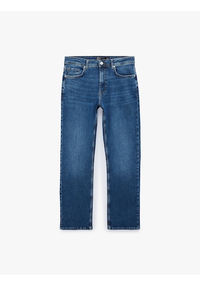 Koton Normal Bel Pamuklu Straight Fit Jean Pantolon - Mark Jean Orta İndigo 7wam40078nd Koton Normal Bel Pamuklu Straight Fit Jean Pantolon - Mark Jean Orta İndigo 7wam40078nd