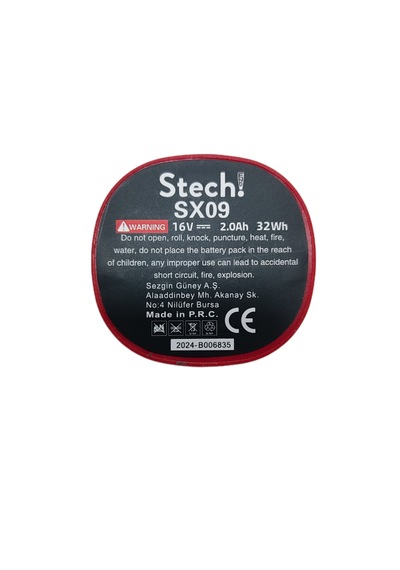 Stechend Sx16-sx17-sx18 16v Batarya