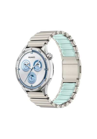 Xiaomi Mi Watch Color Uyumlu Krd-151 22mm Metal Silikon Kordon - Siyah