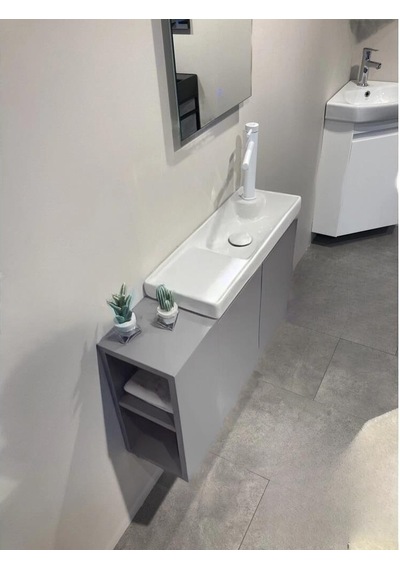 Orka Ferla 80 Alt Modül + Lavabo Mat Gri Diğer Orka Ferla 80 Alt Modül + Lavabo Mat Gri Diğer