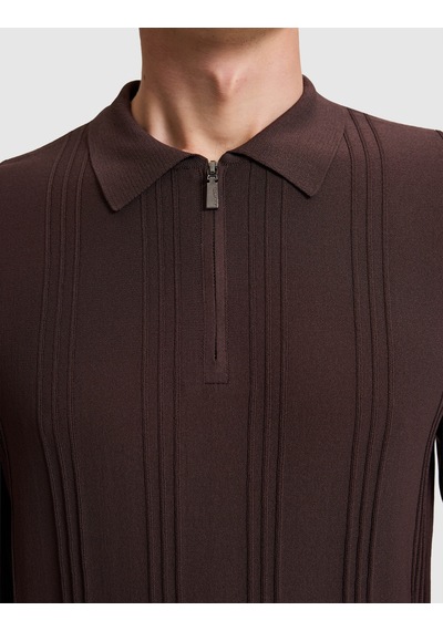 Pierre Cardin Koyu Kahverengi Slim Fit Kazak 50330139 Vr084