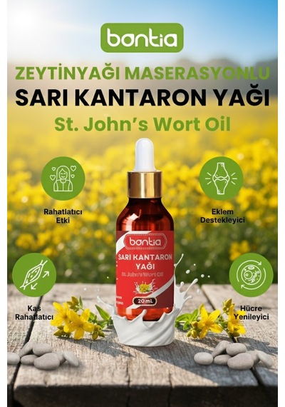 Sarı Kantaron Yağı 20 Ml Zeytinyağı Maserasyon, Eklem & Kas , Yara Tahriş  20 ML