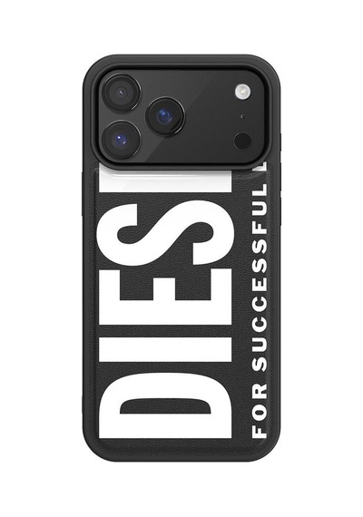 Diesel Apple iPhone 17 Pro Max Uyumlu Magsafe Destekli Core Kalıplı Kılıf - Siyah/beyaz