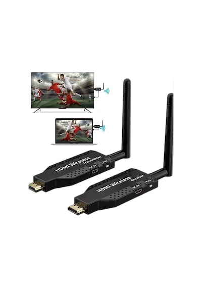 Hubrendy Sh Powermaster Pm-19864 5.8g Kablosuz Hdmı Görüntü Aktarıcı 50 Metre Wireless Uzatıcı 0
