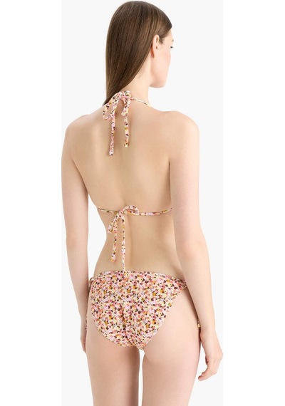 Defacto Regular Fit Çiçekli Bürümcük Bağcıklı Bikini Alt-fall İn Love E2577ax25smrd194 Kırmızı