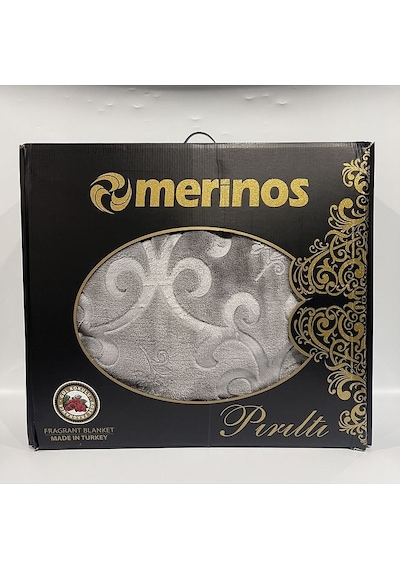 Merinos Pırıltı Battaniye Çift Kişilik Gri Renk 220 X 240 Boyut/ebat Gri