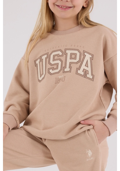 U.S. Polo Assn. U.s. Polo Assn Kız Çocuk Kahverengi Eşofman Takımı Kahverengi